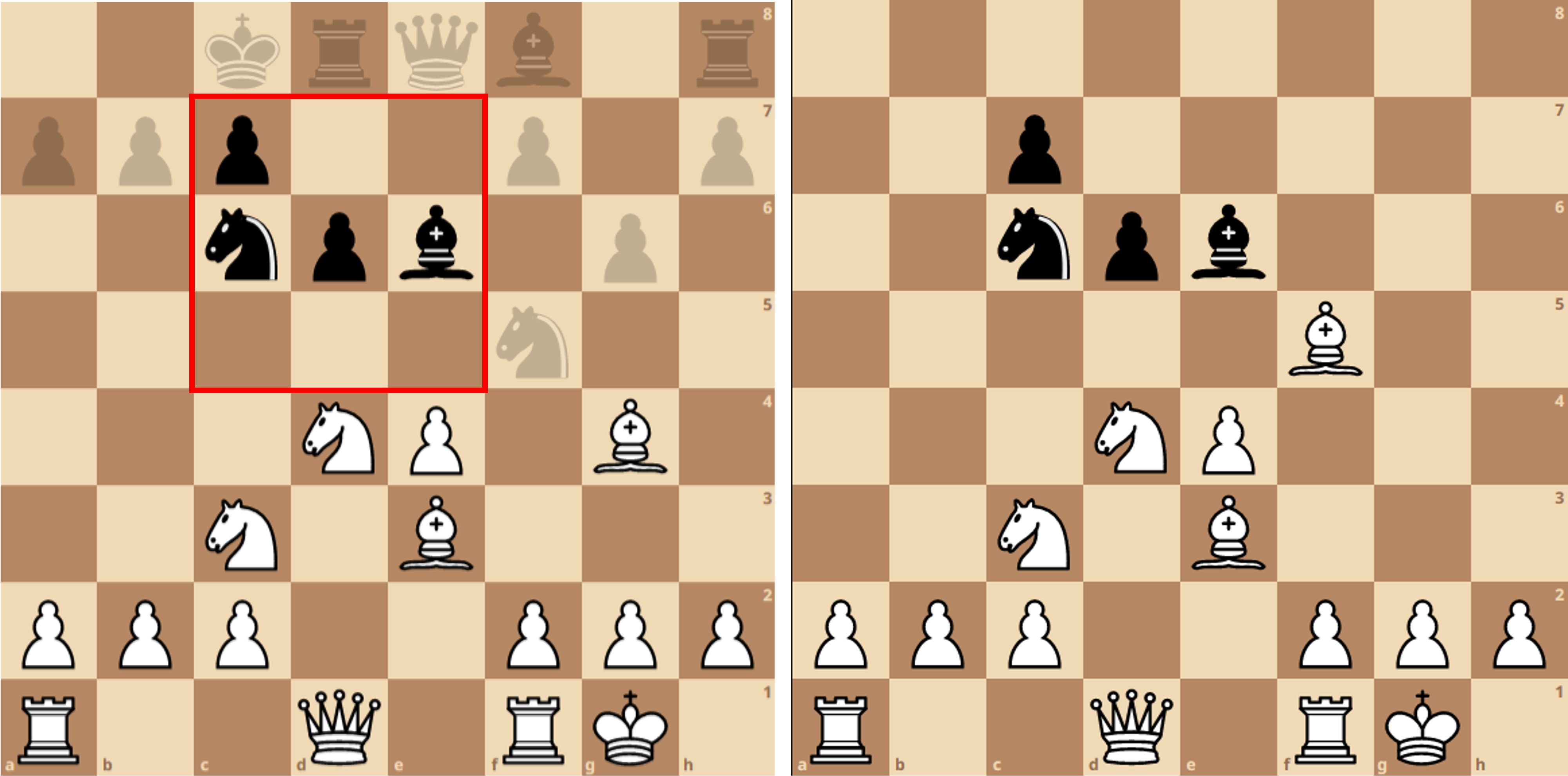 White requests Be6, but Bf5 is taken.  This discrepancy tells White a black piece must have been on f5.