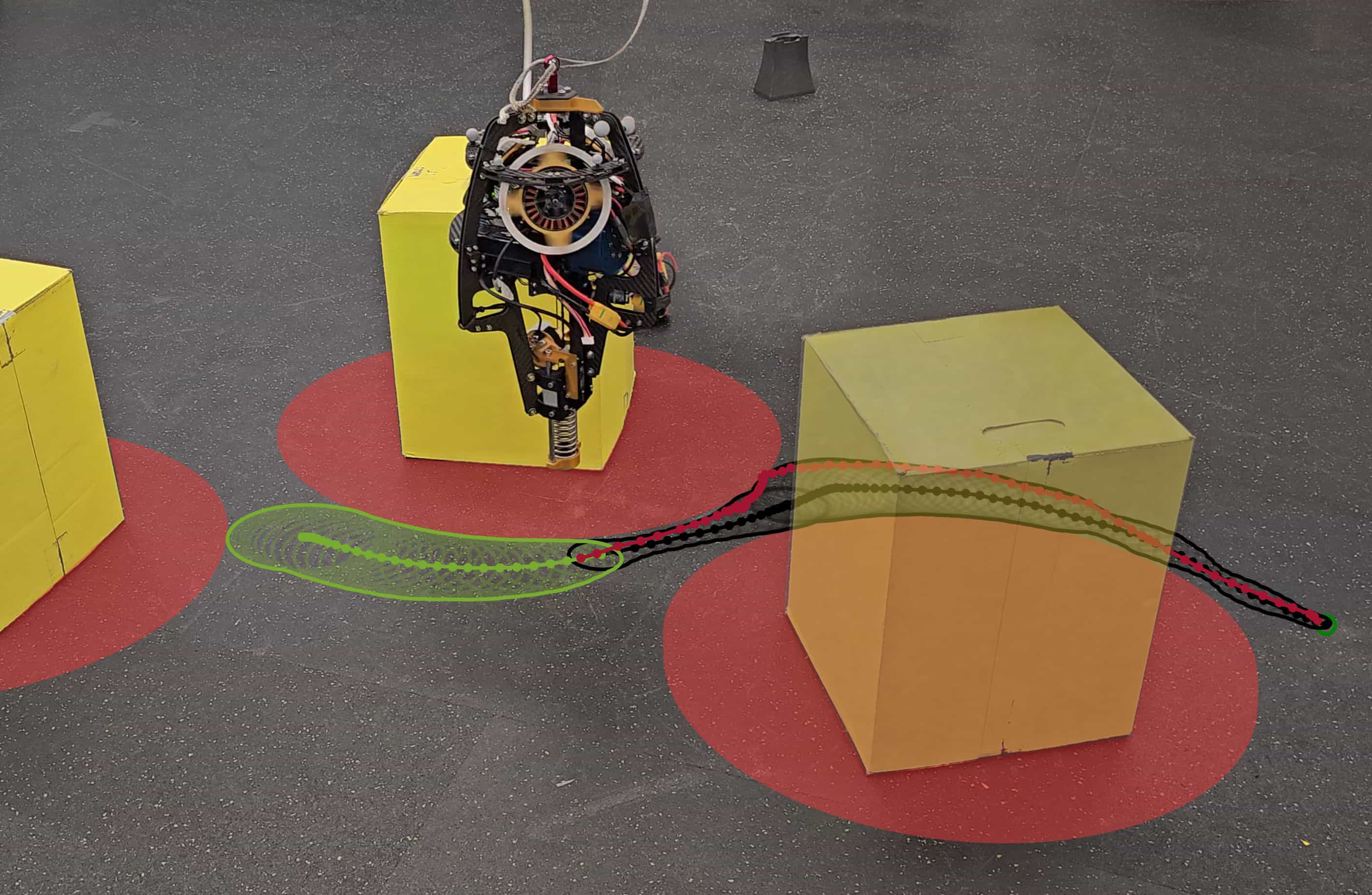 Dynamic Tube MPC deployed on the hopping robot ARCHER.